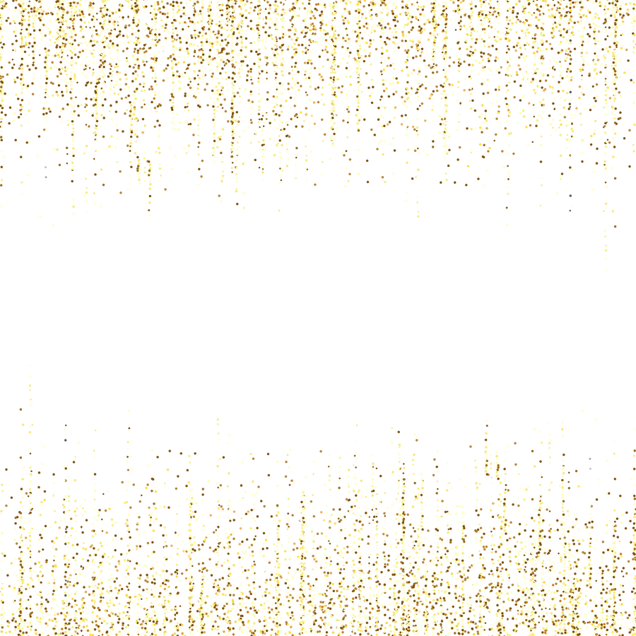 Decorative falling gold glitter, confetti, golden dust, glittery background